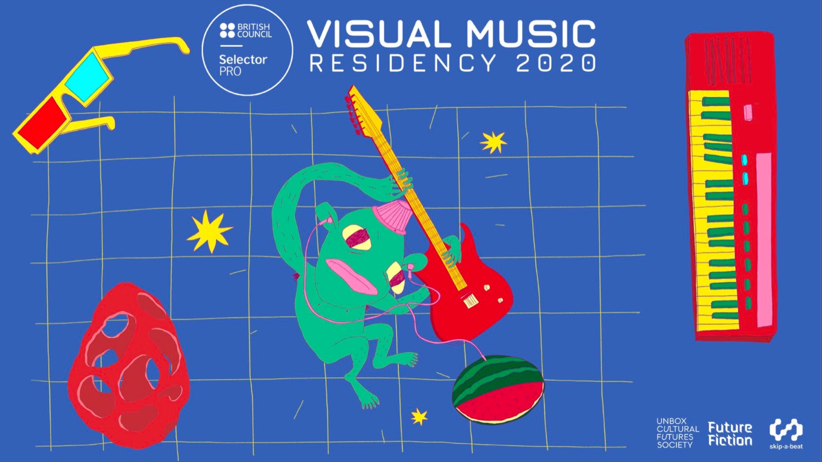Visual Music Residency 2020 key art